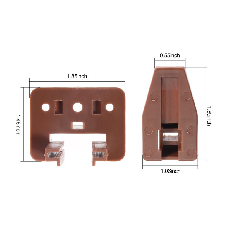 Seweder 20PCS Drawer Slide Track Guide Glide for Center Mount Drawer for Dressers and for Nightstand for Kenlin for Rite-Trak 1 Drawer Systems - Image 2